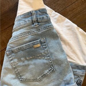 Ripe Light Blue Women’s Maternity Jean Shorts